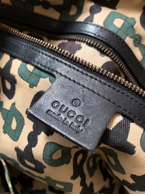 Gucci tas zwart leer Vinted