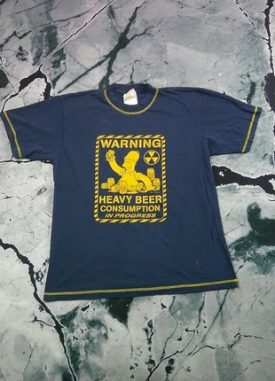 The Simpsons Tee Homer Heavy Beer Vintage 2002 Warning Officiel Fox Film USA Cartoon Duff, merk: The Simpsons, staat: Goed, maat: M, € 13,90, € 15,30 inclusief Kopersbescherming Pro