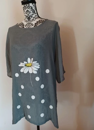 Blouse grise imprimée , condition: Very good, size: XXXL / 46 / 18, €7.00, €8.05 includes Buyer Protection