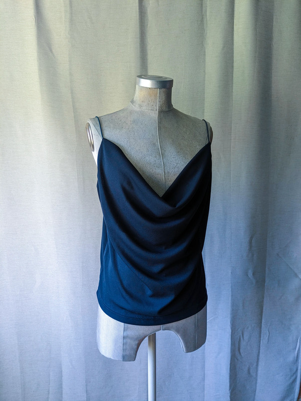 Vintage K.O.M.B.I World Navy Blue Top XL Top Azul Escuro 1