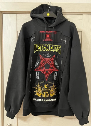 Vetements hardcore patch hoodie | Vinted