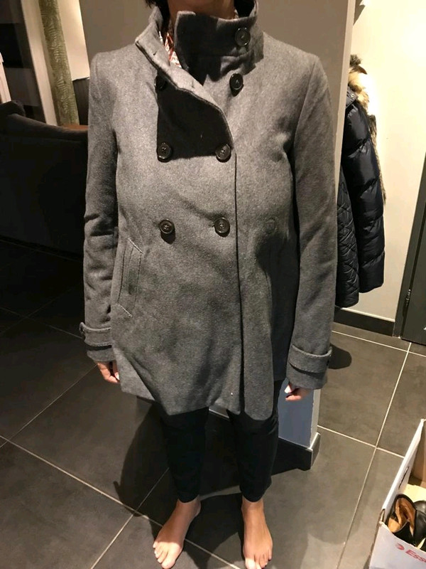 manteau gris camaieu