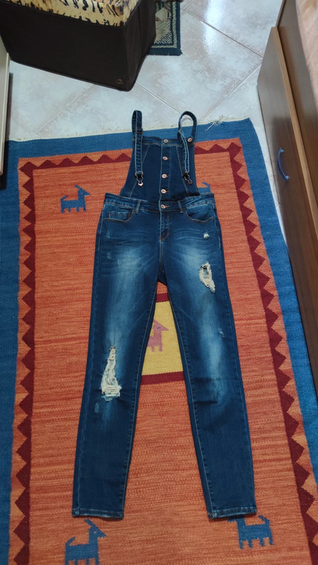 Salopette jeans elasticizzata discount