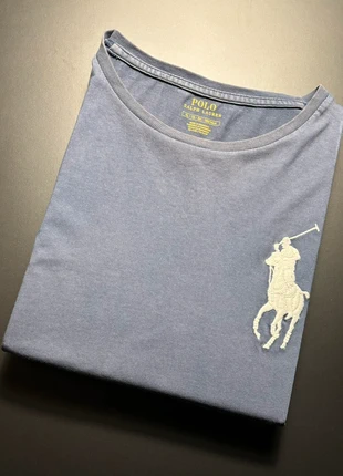 T-Shirt Ralph Lauren 100% coton Taille XL bleu marine big logo brodé blanc (N573), marca: Ralph Lauren, estado: Bom, tamanho: XL, €20.00, €21.70 inclui Proteção do Comprador Pro