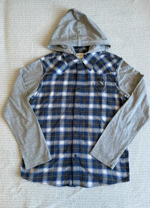 Sweatshirt / Chemise à Carreaux Diesel Y2K Destroy Punk Rock Vintage Capuche Détachable Taille S, brand: Diesel, condition: Very good, size: S, €17.00, €18.55 includes Buyer Protection