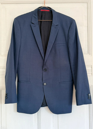 Hugo Boss Herren Sakko Super 110, Gr. 50, Schurwolle, Navy Blau, Premium, marque: Hugo Boss, état: Très bon état, taille: 50, 30,00 €, 32,20 € Protection acheteurs incluse