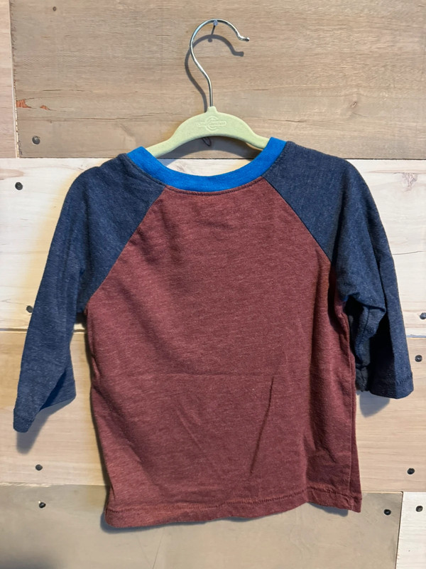 2T Old Navy Navy / Maroon Long-Sleeve Shirt 2