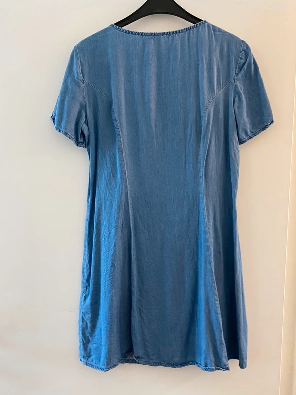 Robe fluide bleu jeans - photo numéro 2