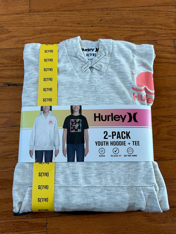 NWT Hurley girl’s hoodie & Tee 2pcs set 1