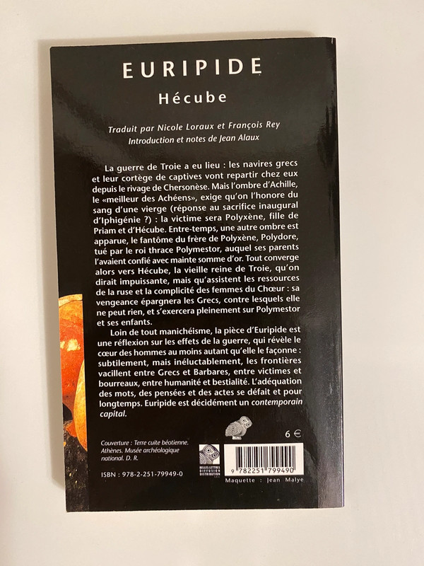 Hécube - Euripide (éditions bilingue français/grecque) 3