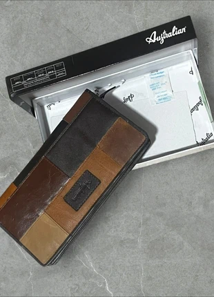 Australian Leather Wallet – Brand New with Box, marque: Australian, état: Neuf avec étiquette, 10,00 €, 11,20 € Protection acheteurs incluse