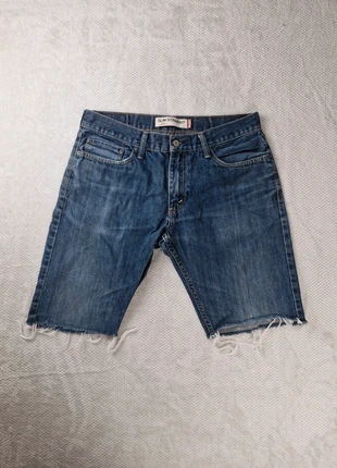 Short en jean Levi’s 514 – Coupe droite – Bleu brut – Taille 44 (W34), merk: Levi's, staat: Goed, maat: W34 | FR 44, € 15,00, € 16,45 inclusief Kopersbescherming