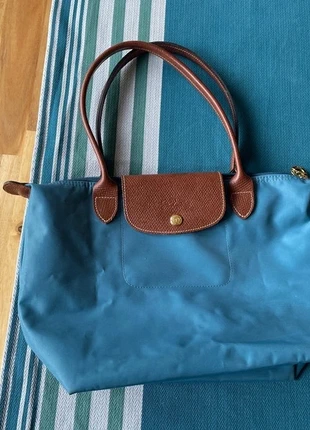 Sac pliage Longchamp bleu 36 cm, brand: Longchamp, condizioni: Discrete, €12.00, €13.30 include la Protezione acquisti