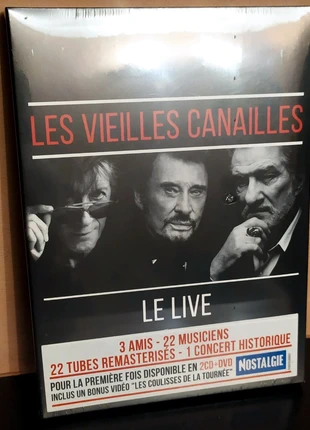 CD + DVD Les vieilles canailles le live, estado: Nuevo con etiquetas, 25,00 €, 26,95 € Protección al comprador incluida
