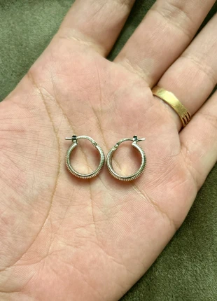 Boucles d’oreilles créoles en argent massif, marca: Argent, estado: Muito bom, €11.85, €13.14 inclui Proteção do Comprador Pro