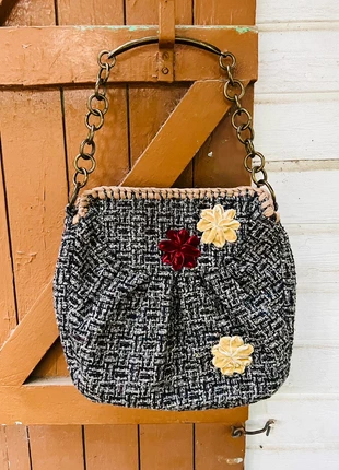 Sac Zara tweed fleurs , brand: Zara, condizioni: Buone, €8.00, €9.10 include la Protezione acquisti
