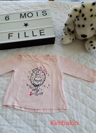 Tee shirt ML Kimbaloo 6 mois, brand: Kimbaloo, condition: Very good, size: 3-6 months / 62 cm, €1.50, €2.28 includes Buyer Protection