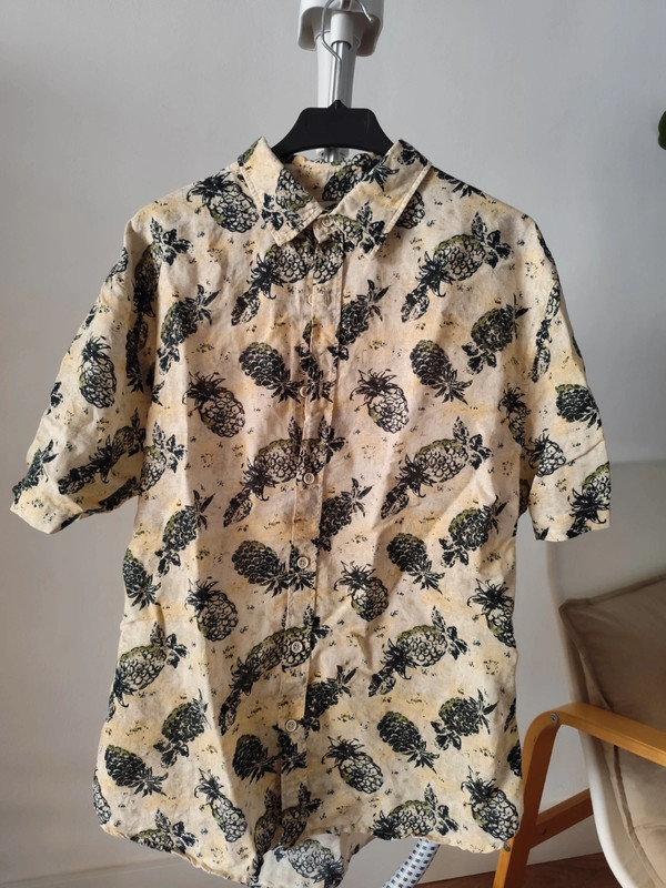 Camisa estampada manga corta de Mango 1