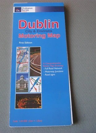 OS Ireland, Dublin, City & Environs, folding motoring map, condition: Very good, £2.10, £2.91 includes Buyer Protection Pro