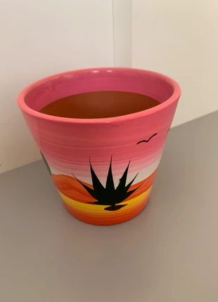 Vaso dipinto tramonto deserto, marque: Vintage, état: Neuf sans étiquette, 8,00 €, 9,10 € Protection acheteurs incluse