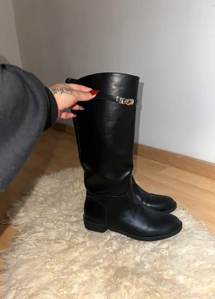 Bottes hautes avec verrous métal argenté, marca: sans marque, estado: Nuevo sin etiquetas, tamaño: 41, 35,00 €, 37,45 € Protección al comprador incluida