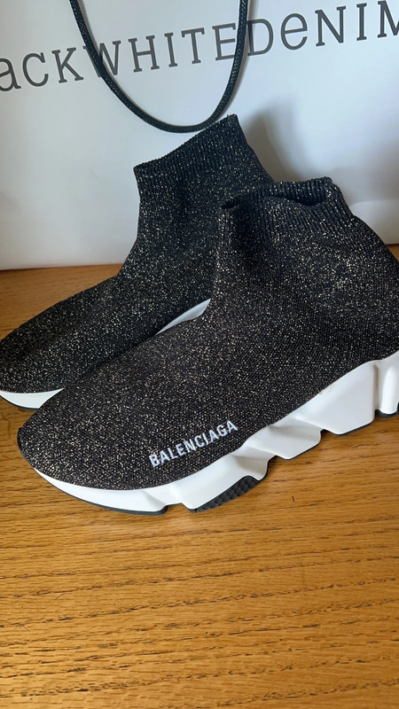 Balenciaga sock trainers on sale glitter