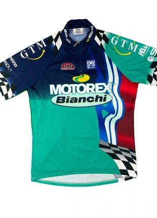 Maillot cyclisme Motorex Bianchi SMS Santini - VCS-128, marke: Santini, zustand: Gut, größe: XXL, 25,00 €, 26,95 € beinhaltet Vinted-Käuferschutz Pro