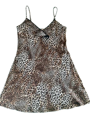 Closer with Evie leopard print slip dress, brand: Closer With Evie, condition: Good, size: M / UK 12-14, £2.00, £2.80 includes Buyer Protection