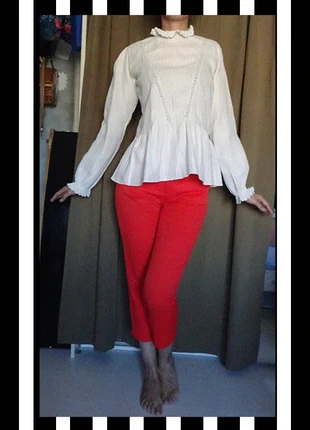 Blouse peplum coton Marlot Paris T S TB etat, marke: Marlot Paris, zustand: Sehr gut, größe: S / 36 / 8, 10,00 €, 11,20 € inklusive Vinted-Käuferschutz