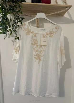 Tunique Femme Blanche Brodée – Taille jusqu’au 46, brand: Rosella, condition: New with tags, size: XXXL / 46 / 18, €12.00, €13.30 includes Buyer Protection
