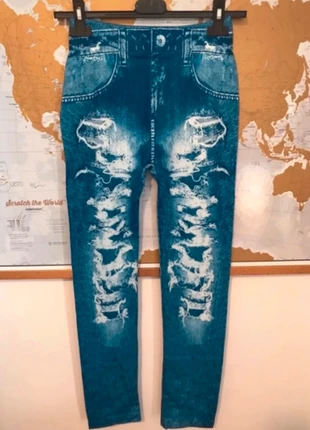 Leggings jeggings effetto jeans , condizioni: Nuovo senza cartellino, taglia: Taglia unica, €5.00, €5.95 include la Protezione acquisti