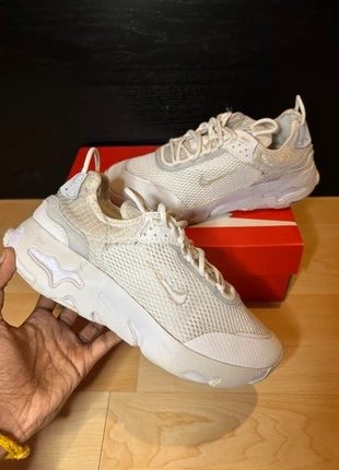 Nike React Live White Trainers Mesh Knit Gym Running | UK 4, brand: Nike, condition: Good, size: 4, £5.00, £5.95 includes Buyer Protection