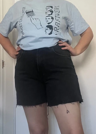 Jeans cortos negros, marca: Pull & Bear, estado: Novo sem etiquetas, tamanho: M / 38 / 10, €5.00, €5.95 inclui Proteção do Comprador