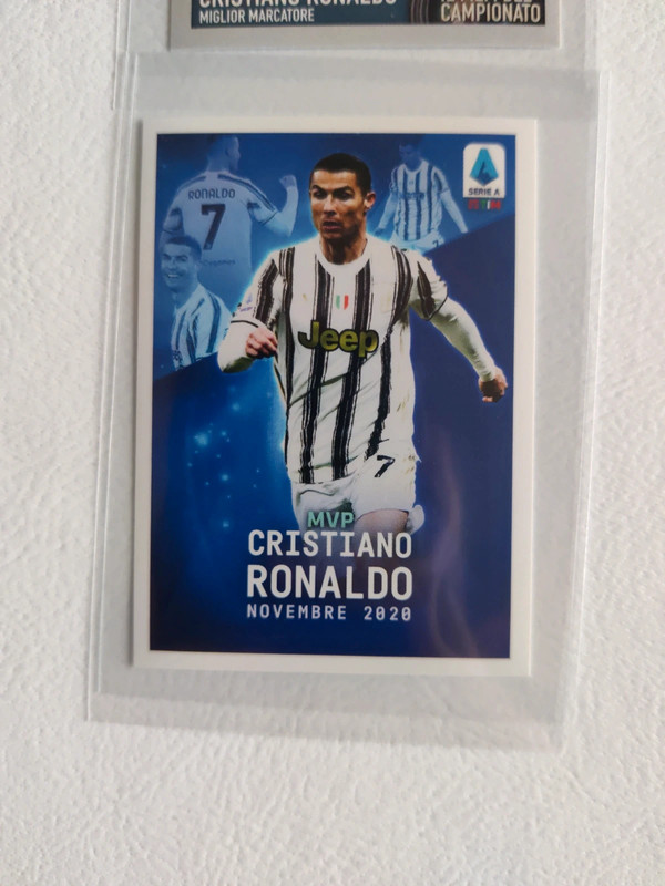 Calciatori Panini 2021 Figurine Cristiano Ronaldo Esaurite CR7 Juventus Italy C7 MVP3 Mint 3