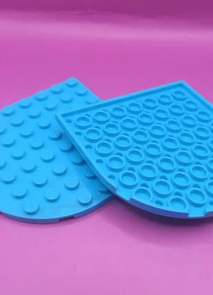 Lot de 4 Plate, Round medium azuree 8 x 8 (référence : 41948), marque: LEGO, état: Très bon état, taille: Taille unique, 1,00 €, 1,75 € Protection acheteurs (Pro) incluse