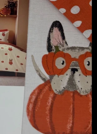New-Holiday Pumpkin Paws Dog Duvet Set-Cozy King Bedding, brand: Pumkin, condition: New without tags, size: King, £30.00, £32.20 includes Buyer Protection