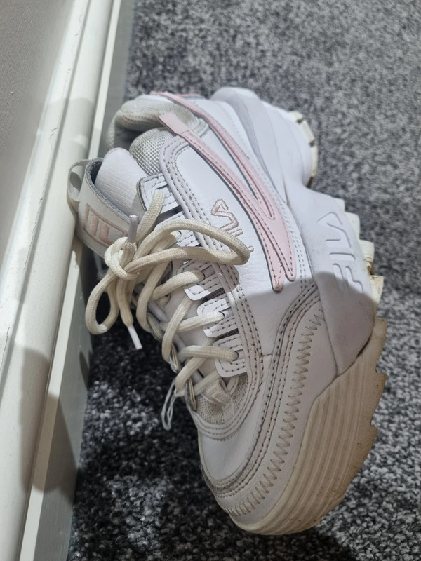 Fila disruptor size 4 white clearance