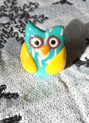 Bague chouette , marque: Fait Main, état: Neuf avec étiquette, taille: Ajustable, 3,50 €, 4,38 € Protection acheteurs incluse