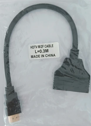 Câble HDTV mâle vers 2 femelle - 30cm, marca: sans marque, estado: Nuevo sin etiquetas, 3,90 €, 4,80 € Protección al comprador Pro incluida