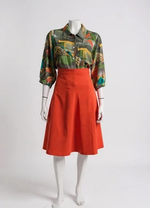 Jupe midi orange vintage années 90, marke: Vintage Dressing, zustand: Sehr gut, größe: S / 36 / 8, 12,00 €, 13,30 € beinhaltet Vinted-Käuferschutz Pro