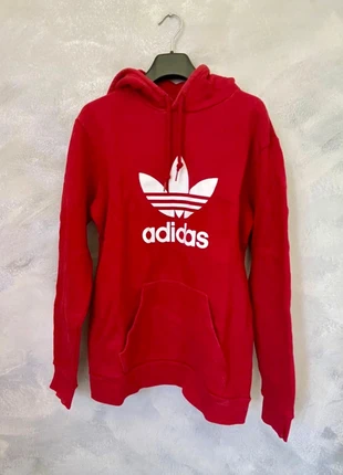 Felpa con cappuccio rossa di Adidas | taglia XS / IT 38 / EU 34, marke: adidas, zustand: Sehr gut, größe: XS / 34 / 6, 40,00 €, 42,70 € inklusive Vinted-Käuferschutz
