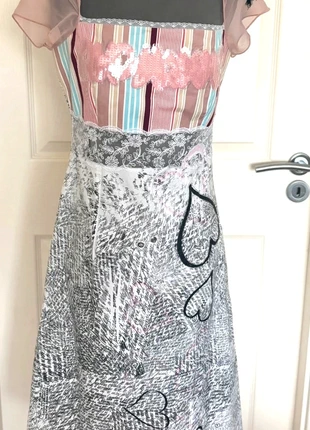 Vintage, Quirky & Fun Mixed-Print Summer Dress – Size M / UK 10, brand: Source Unknown, condition: Very good, size: M / 38 / 10, €14.99, €16.44 includes Buyer Protection