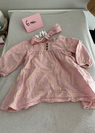 Ensemble 2 pièces robe manche longue + bandeau, marke: Orchestra, zustand: Sehr gut, größe: 6-9 Monate / 68, 3,00 €, 3,85 € inklusive Vinted-Käuferschutz