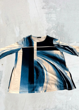 Vintage blue and white blouse, marque: Sonstiges, état: Très bon état, taille: XL / 42 / 14, 6,00 €, 7,00 € Protection acheteurs incluse