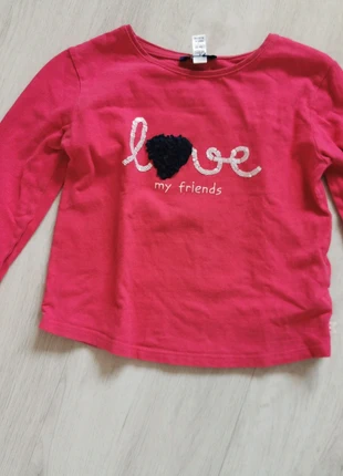 T-shirt manches longues Okaïdi Love my friends, brand: Okaïdi, condition: Very good, size: 6 years / 116 cm, €2.00, €2.80 includes Buyer Protection