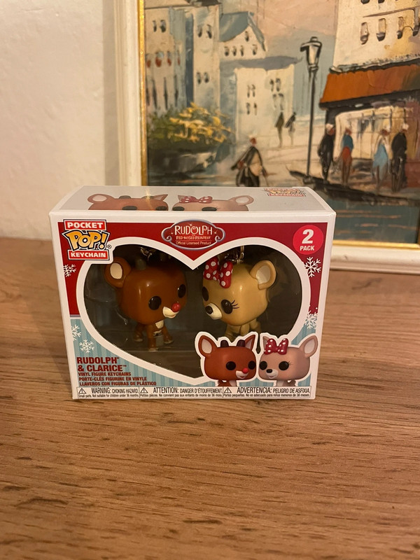 Funko pop Rudolf keychain set 1