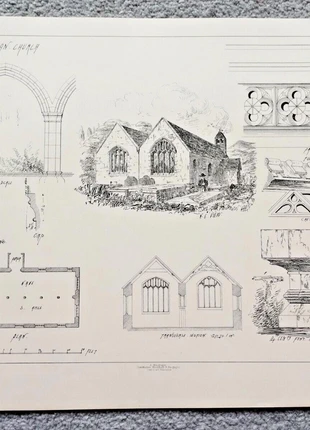 Llanelidan st elidan church - antique/vintage print - 1872, brand: NO LABEL, condition: Good, £4.49, £5.41 includes Buyer Protection Pro
