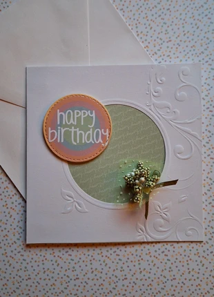 Verjaardagskaart : Happy birthday, marque: Handmade, état: Neuf sans étiquette, 1,50 €, 2,28 € Protection acheteurs incluse