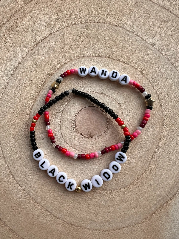 Marvel Wanda and Black Widow friendship bracelets Vinted