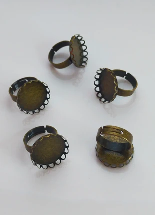 5 supports de bagues bronze 20mm en métal Lot n°3785, condizioni: Ottime, €1.60, €2.38 include la Protezione acquisti Pro